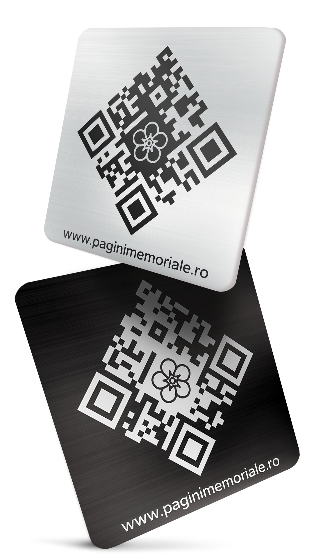 Gravestone with QR code